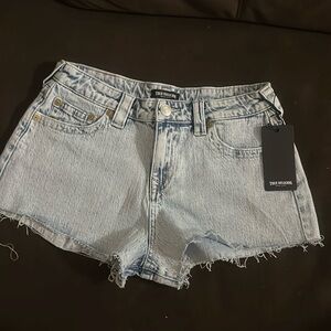 True religion denim shorts